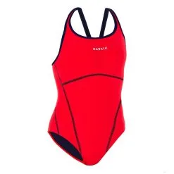 Bañador Deportivo Piscina Natación Mujer Nabaiji Rojo Resistencia Al Cloro -Regattas Tienda baador deportivo piscina natacion mujer nabaiji rojo resistencia al cloro 4