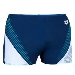 Bañador Hombre Natación Arena Bóxer Azul Marino Blanco Turquesa -Regattas Tienda baador hombre natacion arena boxer azul marino blanco turquesa 3