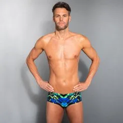 Bañador Hombre Natación Bóxer Nabaiji Negro Verde -Regattas Tienda baador hombre natacion boxer nabaiji negro verde 2