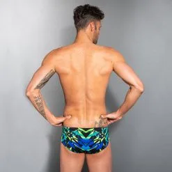 Bañador Hombre Natación Bóxer Nabaiji Negro Verde -Regattas Tienda baador hombre natacion boxer nabaiji negro verde 3