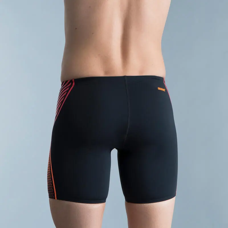 Bañador Hombre Natación Speedo Bóxer Negro Naranja 4 Bañador Hombre Natación Speedo Bóxer Negro Naranja - Imagen 2