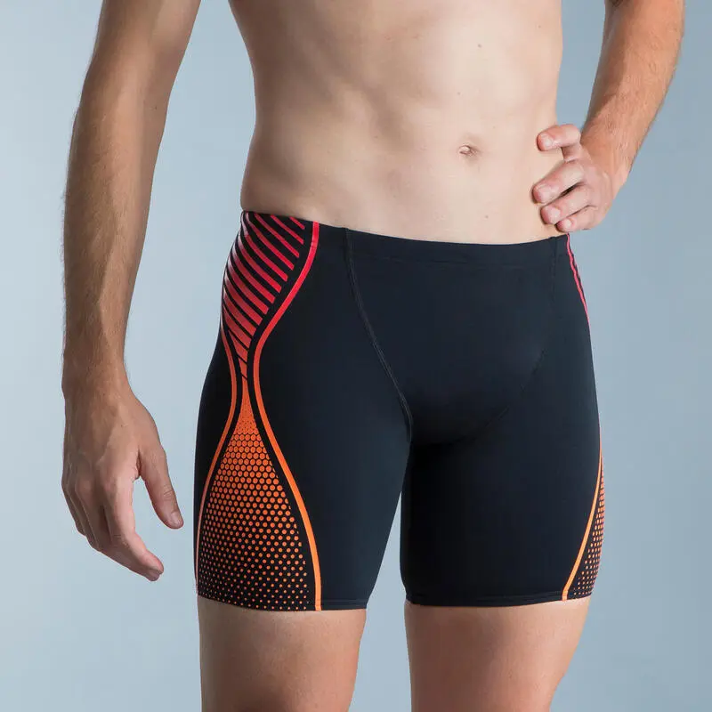 Bañador Hombre Natación Speedo Bóxer Negro Naranja 3 Bañador Hombre Natación Speedo Bóxer Negro Naranja