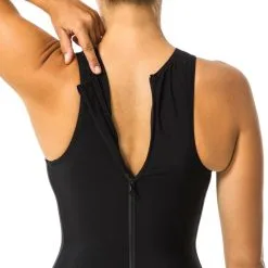 WATKO Bañador Mujer Deportivo Cremallera Negro Waterpolo -Regattas Tienda baador mujer deportivo cremallera negro waterpolo 2