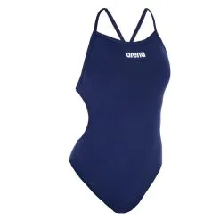 Bañador Mujer Natación Arena Solid Tech Azul Marino -Regattas Tienda baador mujer natacion arena solid tech azul marino 3