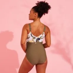 Nabaiji Bañador Premamá Aquagym/Natación Aya Mujer Caqui Blanco 10 Nabaiji Bañador Premamá Aquagym/Natación Aya Mujer Caqui Blanco -Regattas Tienda baador premama aquagymnatacion aya mujer caqui blanco 3