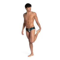 Bañador Slip Arena Hombre Negro Azul -Regattas Tienda baador slip arena hombre negro azul 1