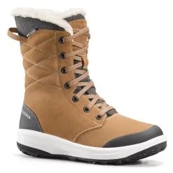 Botas De Nieve Y Apreski Impermeables De Piel Mujer Quechua SH500 U-Warm Gris -Regattas Tienda botas de nieve y apreski impermeables de piel mujer quechua sh500 u warm marron