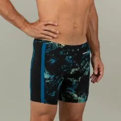 Bañador Hombre Natación Bóxer Largo Nabaiji Negro -Regattas Tienda boxer natacion yoko trao hombre negro azul amarillo