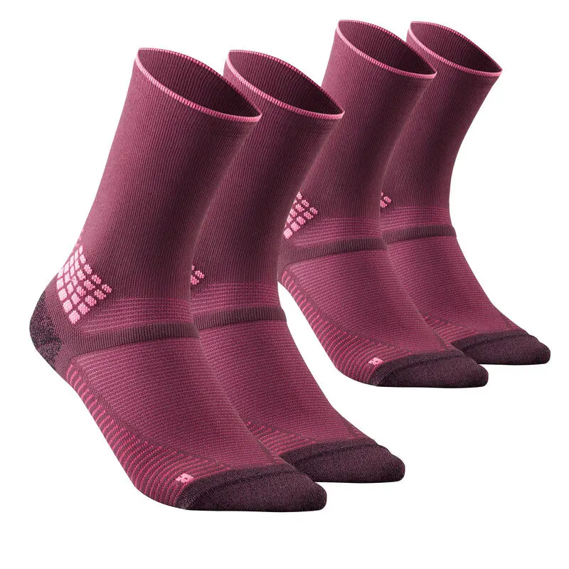 Calcetines Altos De Montaña Y Trekking Anti-rozaduras 2 Pares Quechua MH500 3 Calcetines Altos De Montaña Y Trekking Anti-rozaduras 2 Pares Quechua MH500