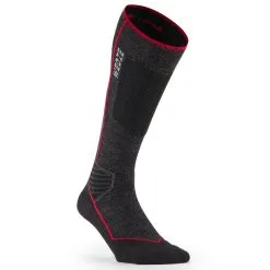WEDZE CALCETINES ESQUÍ Y SNOWBOARD LANA ADULTO - 900 WOOL - NEGRO
