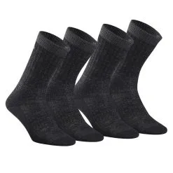 Calcetines Térmicos De Montaña Y Nieve Lana Merino 2 Pares Quechua SH100 U-Warm