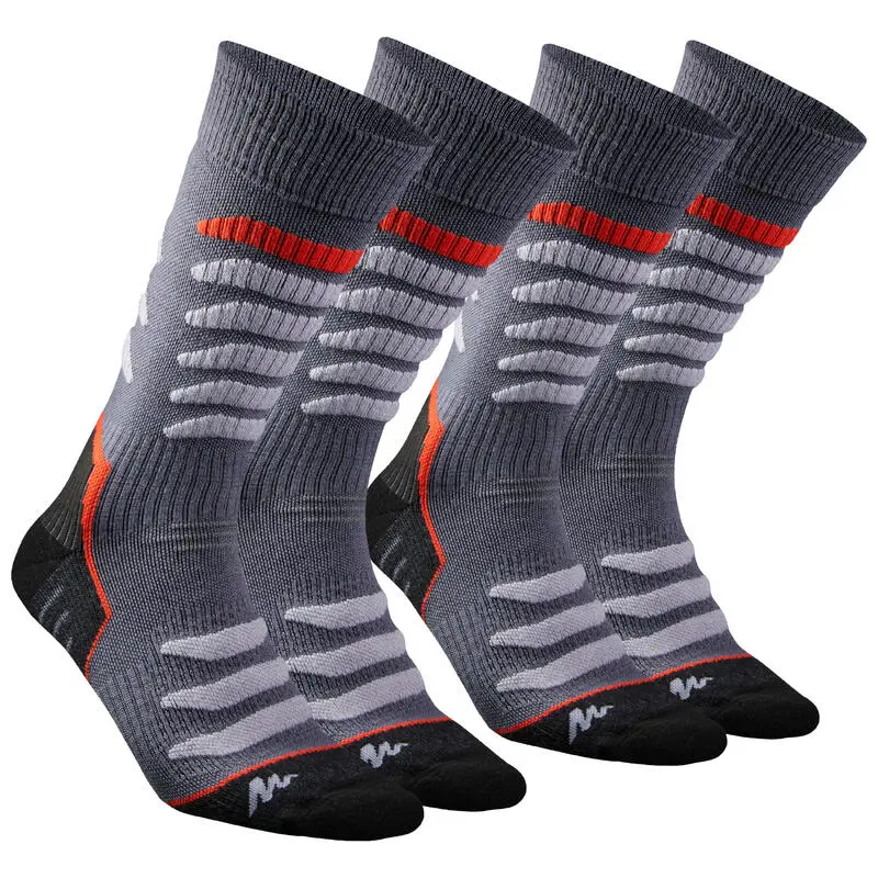Calcetines Térmicos De Trekking Y Montaña Adulto Quechua SH920 Warm Gris 2 Pares 3 Calcetines Térmicos De Trekking Y Montaña Adulto Quechua SH920 Warm Gris 2 Pares