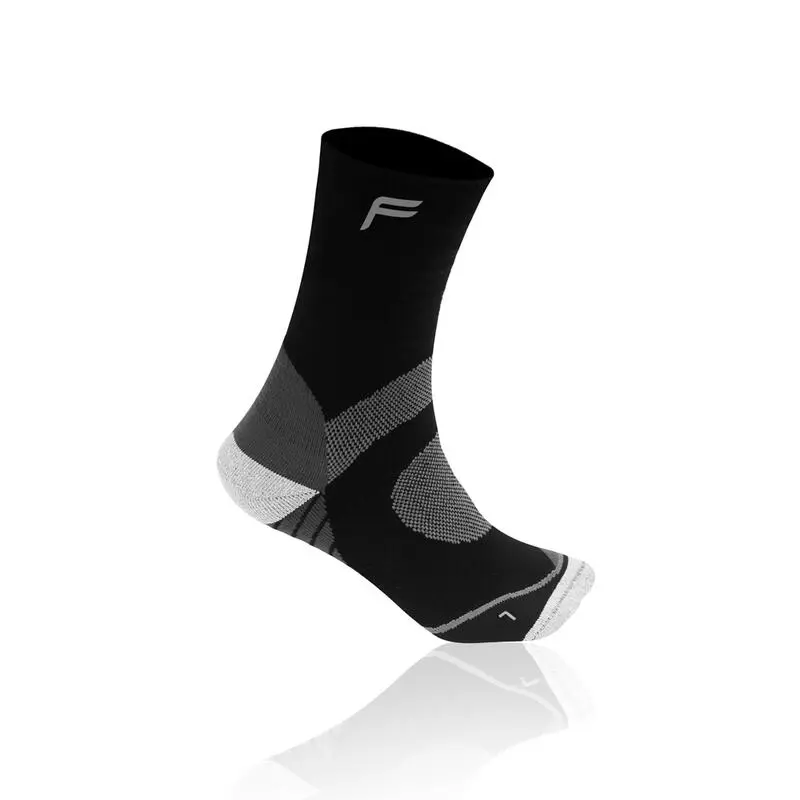 Calcetines Trekking Lana Merino TN 200 F-Lite Negro/Gris 3 Calcetines Trekking Lana Merino TN 200 F-Lite Negro/Gris