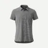 Forclaz CAMISA DE TREKKING VIAJE TRAVEL 500 STRETCH MANGAS CORTAS GRIS HOMBRE -Regattas Tienda camisa de trekking viaje travel 500 stretch mangas cortas gris hombre
