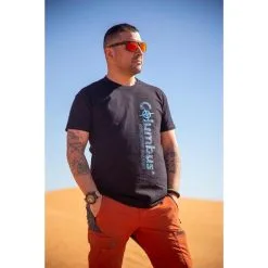 Columbus Outdoor Camiseta De Algodón Columbus Logo De Manga Corta Negra -Regattas Tienda camiseta de algodon columbus logo de manga corta negra 2