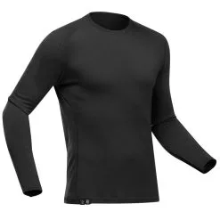 Camiseta De Montaña Y Trekking 100% Lana Merina Hombre Forclaz MT500 Negro -Regattas Tienda camiseta de montaa y trekking 100 lana merina hombre forclaz mt500 negro 4
