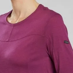 Camiseta De Montaña Y Trekking Lana Merino Mujer Forclaz MT500 Rosa 11 Camiseta De Montaña Y Trekking Lana Merino Mujer Forclaz MT500 Rosa -Regattas Tienda camiseta de montaa y trekking lana merino mujer forclaz mt500 rosa 3