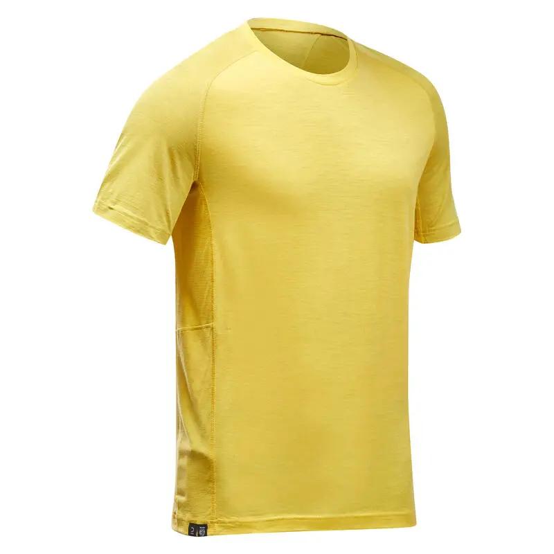 Camiseta De Montaña Y Trekking Manga Corta Lana Merino Hombre Forclaz MT500 7 Camiseta De Montaña Y Trekking Manga Corta Lana Merino Hombre Forclaz MT500 - Imagen 5