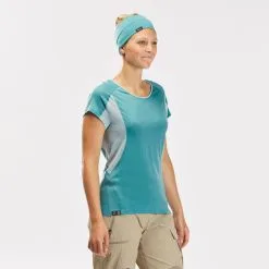 Forclaz Camiseta De Montaña Y Trekking Manga Corta Lana Merino Mujer MT500 -Regattas Tienda camiseta de montaa y trekking manga corta lana merino mujer mt500 5