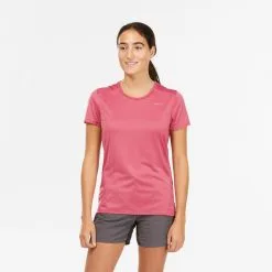 Camiseta De Montaña Y Trekking Manga Corta Mujer Quechua MH100 Gris -Regattas Tienda camiseta de montaa y trekking manga corta mujer quechua mh100 coral