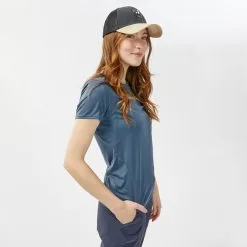 Camiseta De Montaña Y Trekking Manga Corta Mujer Quechua MH100 Gris -Regattas Tienda camiseta de montaa y trekking manga corta mujer quechua mh100 gris 2