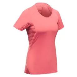 Camiseta De Montaña Y Trekking Manga Corta Mujer Quechua MH500 Rosa -Regattas Tienda camiseta de montaa y trekking manga corta mujer quechua mh500 rosa 4