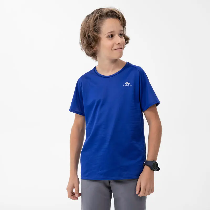 Camiseta De Montaña Y Trekking Manga Corta Niños 7-15 Años Quechua MH500 Azul M 3 Camiseta De Montaña Y Trekking Manga Corta Niños 7-15 Años Quechua MH500 Azul M