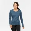 Quechua Camiseta De Montaña Y Trekking Manga Larga Mujer MH550 Gris -Regattas Tienda camiseta de montaa y trekking manga larga mujer mh550 gris