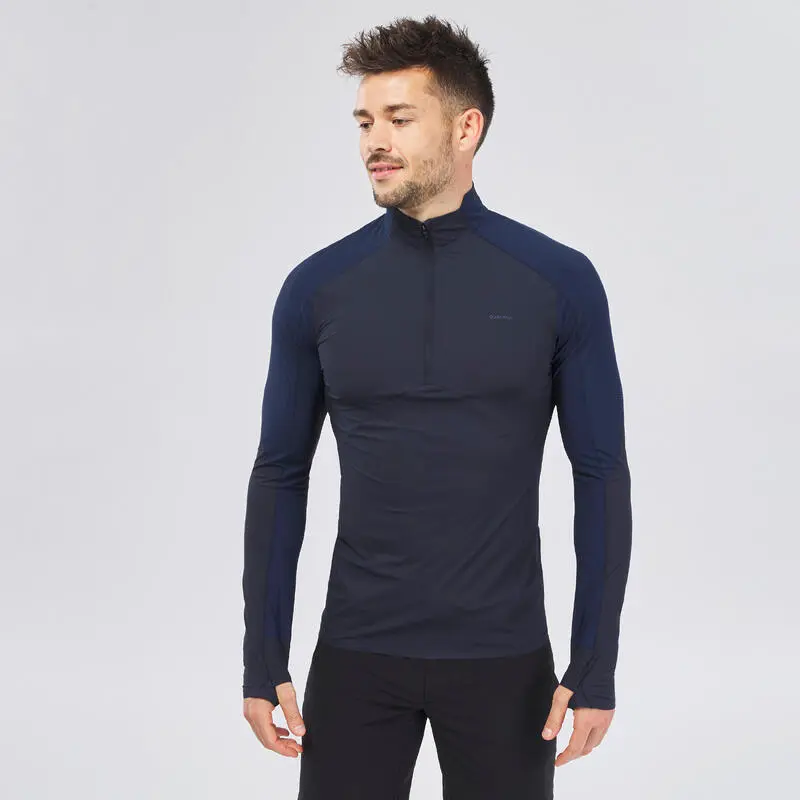 Camiseta Montaña Y Trekking Anti UV 1/2 Cremallera Hombre Quechua MH550 3 Camiseta Montaña Y Trekking Anti UV 1/2 Cremallera Hombre Quechua MH550