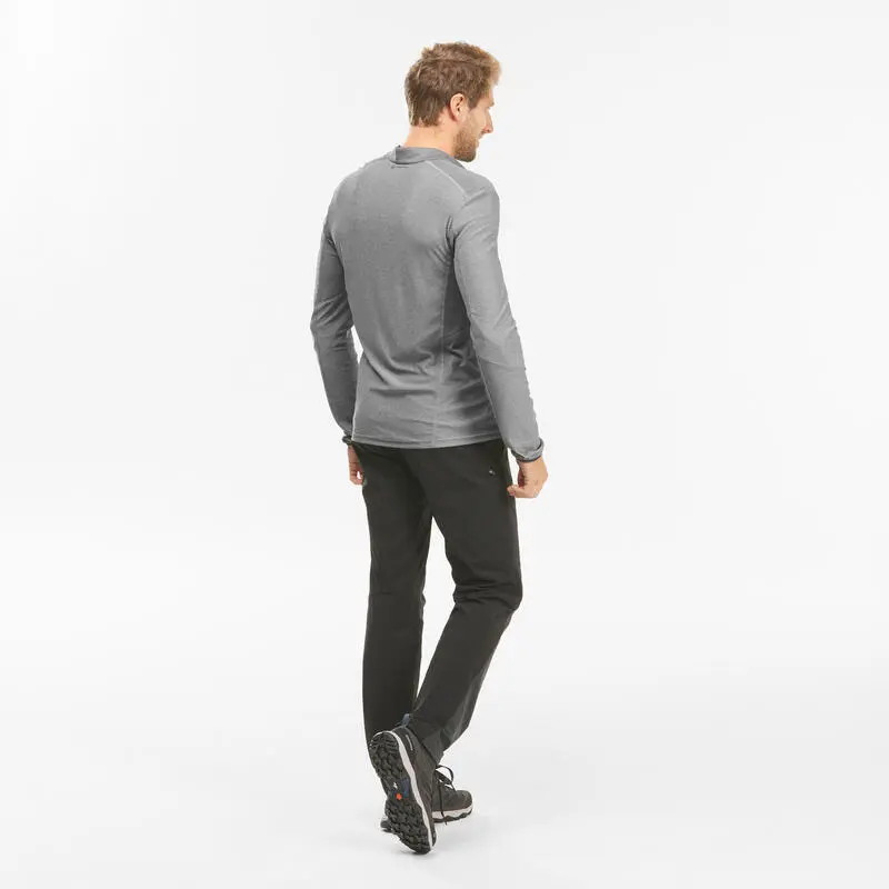 Camiseta Montaña Y Trekking De Manga Larga Hombre Quechua MH550 Gris 4 Camiseta Montaña Y Trekking De Manga Larga Hombre Quechua MH550 Gris - Imagen 2