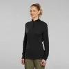 Camiseta Montaña Y Trekking Lana Merina Mujer Forclaz Trek 500 Negro -Regattas Tienda camiseta montaa y trekking lana merina mujer forclaz trek 500 negro