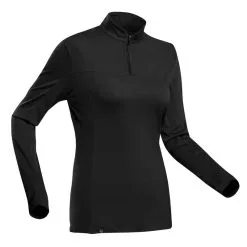 Camiseta Montaña Y Trekking Lana Merina Mujer Forclaz Trek 500 Negro -Regattas Tienda camiseta montaa y trekking lana merina mujer forclaz trek 500 negro 4