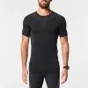 Camiseta Running Transpirable Hombre - KIPRUN SKINCARE NEGRO