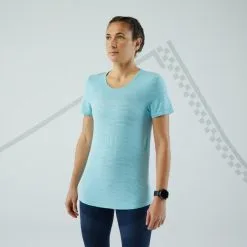 Camiseta Running Transpirable Mujer - KIPRUN CARE Rosa -Regattas Tienda camiseta running transpirable mujer kiprun care azul celeste