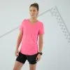 Camiseta Running Transpirable Mujer - KIPRUN CARE Rosa