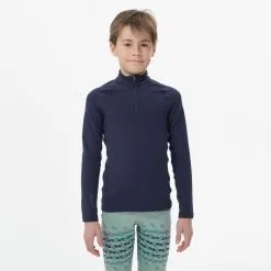 Camiseta Térmica Interior De Esquí Y Nieve Niños 4-14 Años Wedze BL 500 Azul