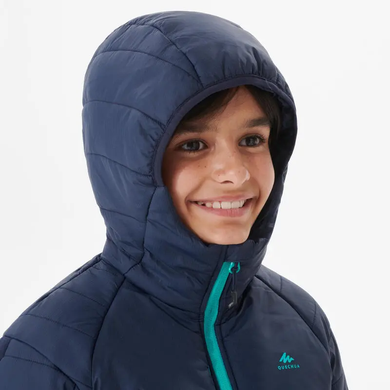 Chaqueta Acolchada De Montaña Y Trekking Niños 7-15 Años Quechua Hybrid Azul 6 Chaqueta Acolchada De Montaña Y Trekking Niños 7-15 Años Quechua Hybrid Azul - Imagen 4