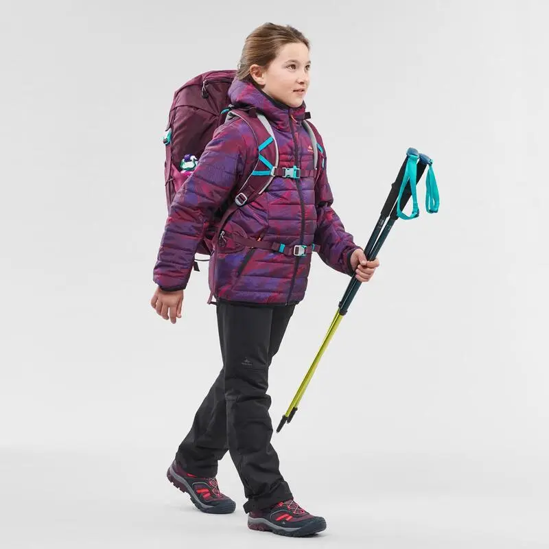 Chaqueta Acolchada De Montaña Y Trekking Niños 7-15 Años Quechua MH500 Violeta 5 Chaqueta Acolchada De Montaña Y Trekking Niños 7-15 Años Quechua MH500 Violeta - Imagen 3