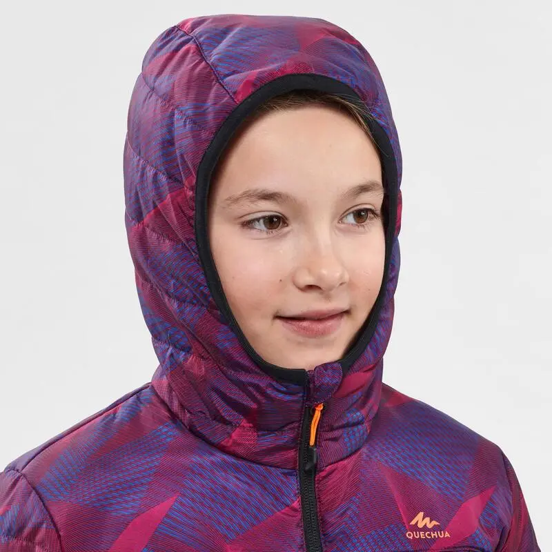 Chaqueta Acolchada De Montaña Y Trekking Niños 7-15 Años Quechua MH500 Violeta 6 Chaqueta Acolchada De Montaña Y Trekking Niños 7-15 Años Quechua MH500 Violeta - Imagen 4