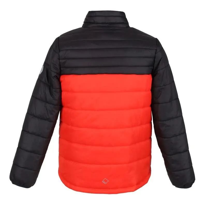 Regatta Chaqueta Acolchada Freezeway III Para Niños/Niñas Naranja Cajún, Negro 4 Regatta Chaqueta Acolchada Freezeway III Para Niños/Niñas Naranja Cajún, Negro - Imagen 2