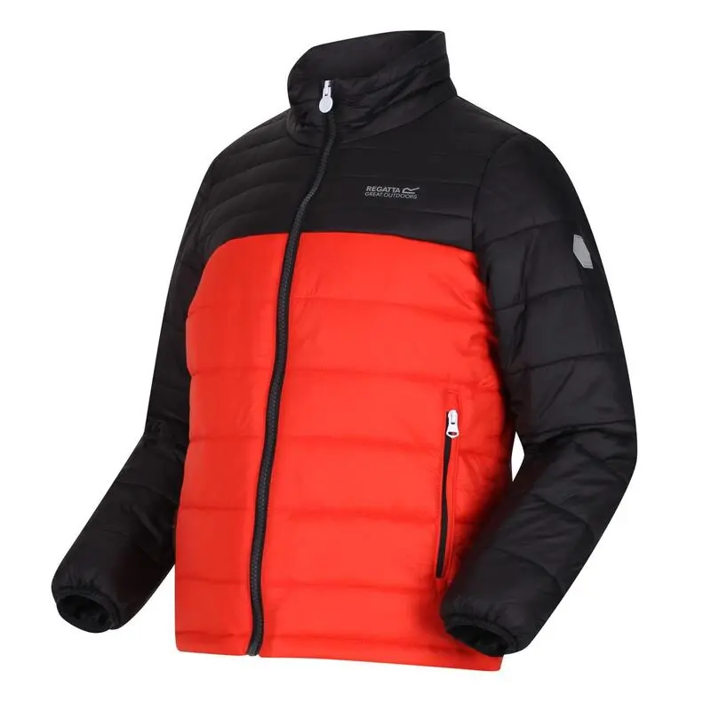 Regatta Chaqueta Acolchada Freezeway III Para Niños/Niñas Naranja Cajún, Negro 6 Regatta Chaqueta Acolchada Freezeway III Para Niños/Niñas Naranja Cajún, Negro - Imagen 4