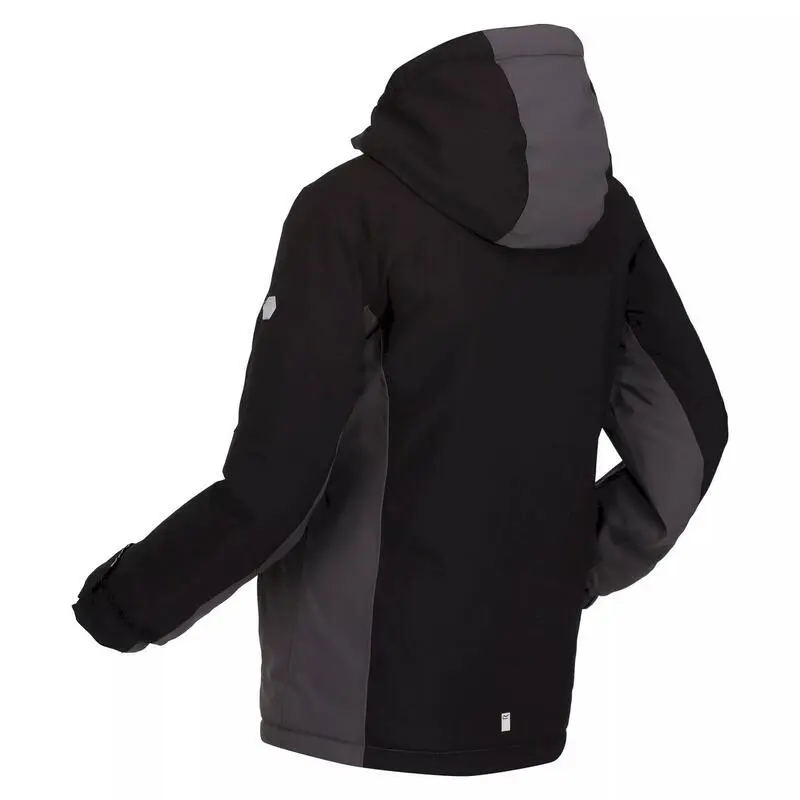 Regatta Chaqueta Acolchada Highton III Para Niños/Niñas Negro, Gris Oscuro 6 Regatta Chaqueta Acolchada Highton III Para Niños/Niñas Negro, Gris Oscuro - Imagen 4