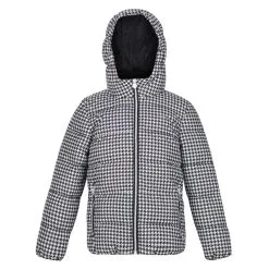 Regatta Chaqueta Acolchada Lofthouse V Para Niños/Niñas Negro, Blanco