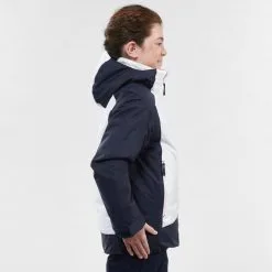 WEDZE CHAQUETA DE ESQUÍ NIÑOS CÁLIDA E IMPERMEABLE - 500 BLANCO Y AZUL -Regattas Tienda chaqueta de esqui nios calida e impermeable 500 blanco y azul 1