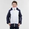 WEDZE CHAQUETA DE ESQUÍ NIÑOS CÁLIDA E IMPERMEABLE - 500 BLANCO Y AZUL