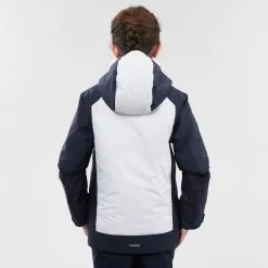 WEDZE CHAQUETA DE ESQUÍ NIÑOS CÁLIDA E IMPERMEABLE - 500 BLANCO Y AZUL -Regattas Tienda chaqueta de esqui nios calida e impermeable 500 blanco y azul 2