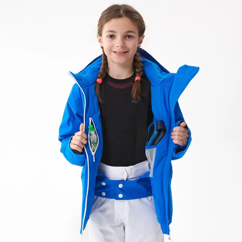 WEDZE CHAQUETA DE ESQUÍ NIÑOS CÁLIDA E IMPERMEABLE 900 AZUL 6 WEDZE CHAQUETA DE ESQUÍ NIÑOS CÁLIDA E IMPERMEABLE 900 AZUL - Imagen 4