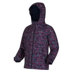 Regatta Chaqueta Impermeable Bixby Estampado Ditsy Para Niños/Niñas Marino -Regattas Tienda chaqueta impermeable bixby estampado ditsy para niosnias marino 2