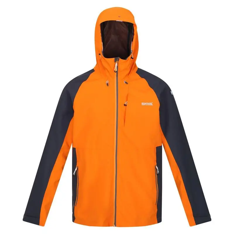 Regatta Chaqueta Impermeable Britedale Colores Sólidos Para Hombre Negro, Verde Pacífico 8 Regatta Chaqueta Impermeable Britedale Colores Sólidos Para Hombre Negro, Verde Pacífico - Imagen 6