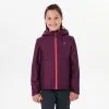 Chaqueta Impermeable De Montaña Trekking Niños 7-15 Años Quechua MH500 Violeta